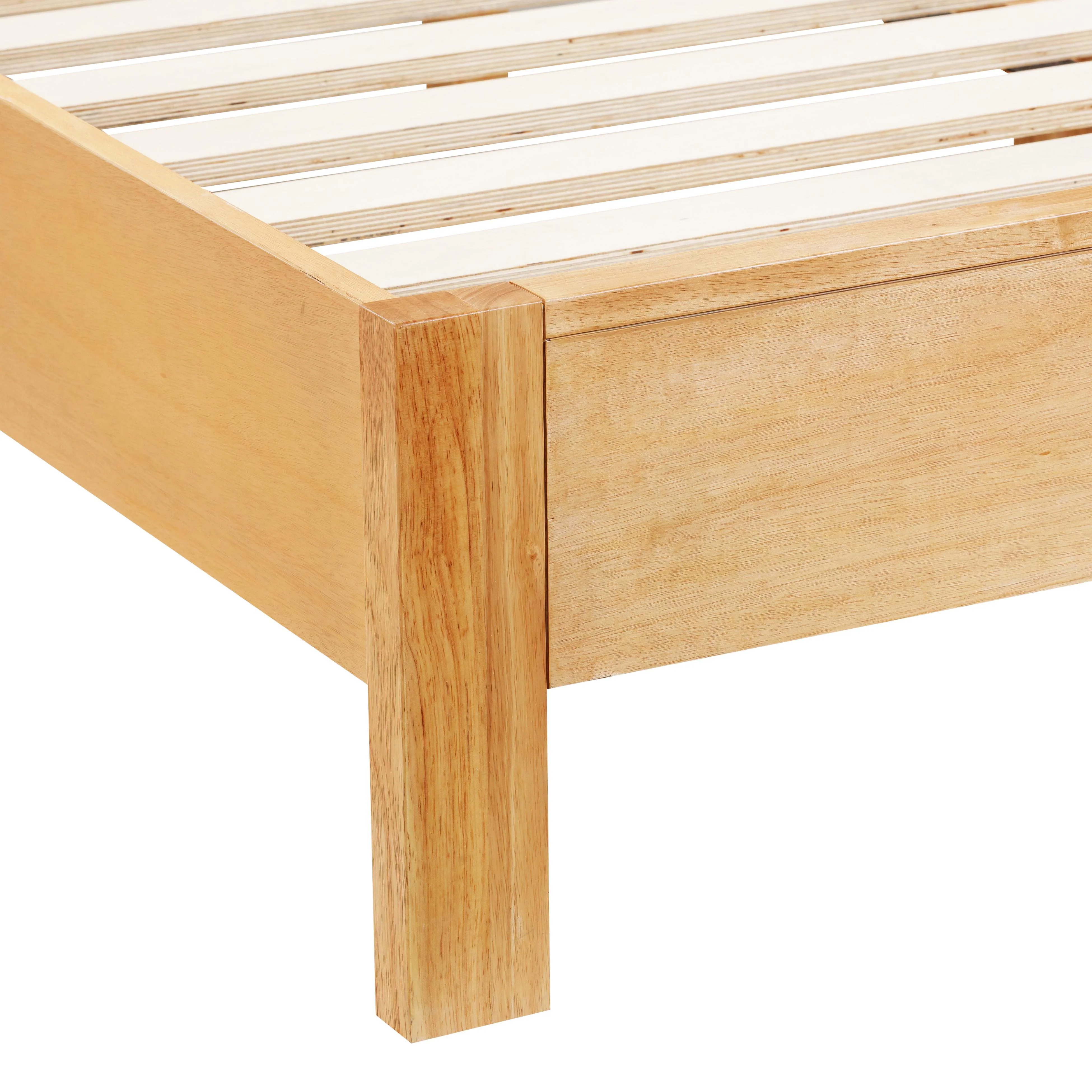 Leaf Natural Wood & Rattan Queen Bed - Image 5