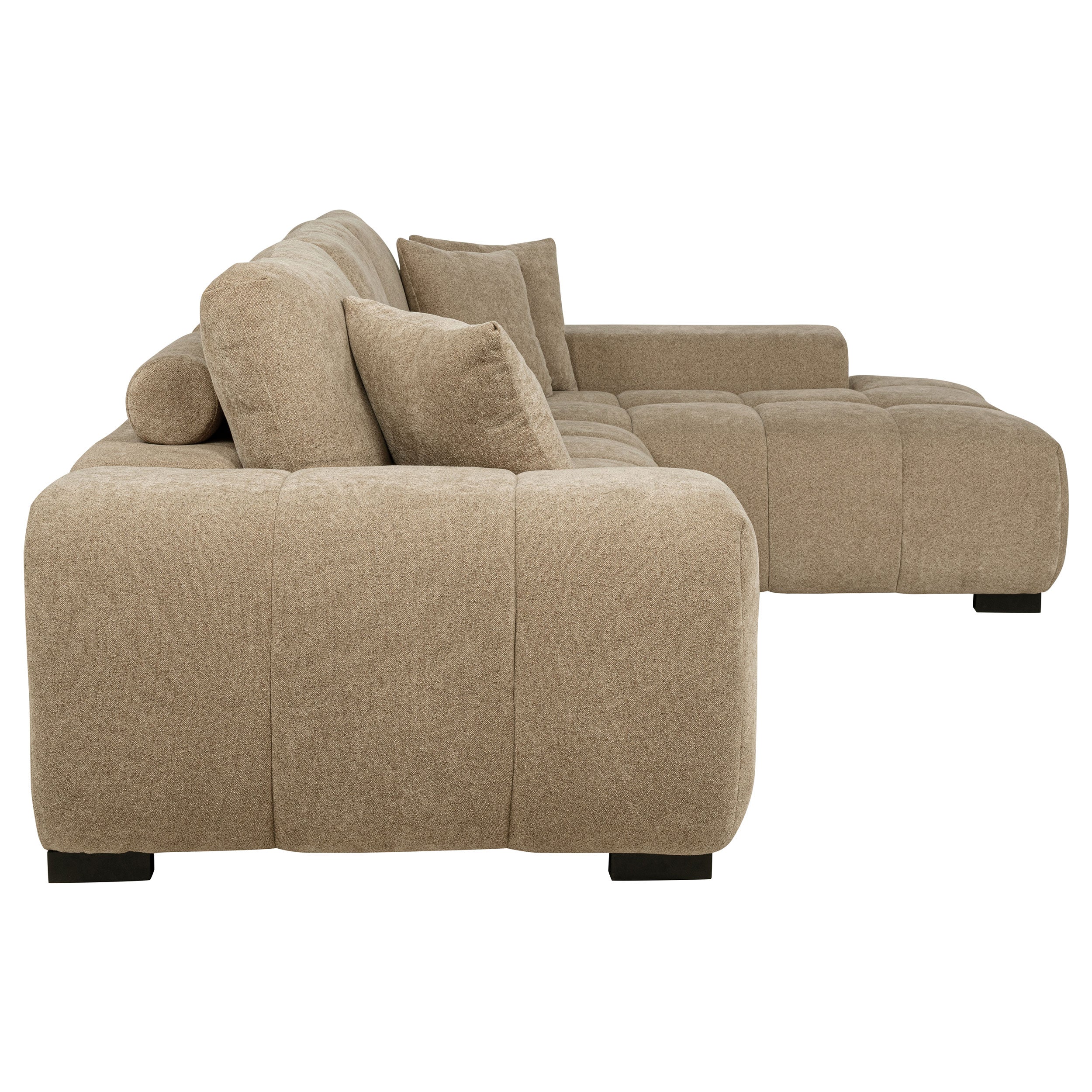 Ochanko Upholstered Sectional Chaise Sofa Camel - Image 6