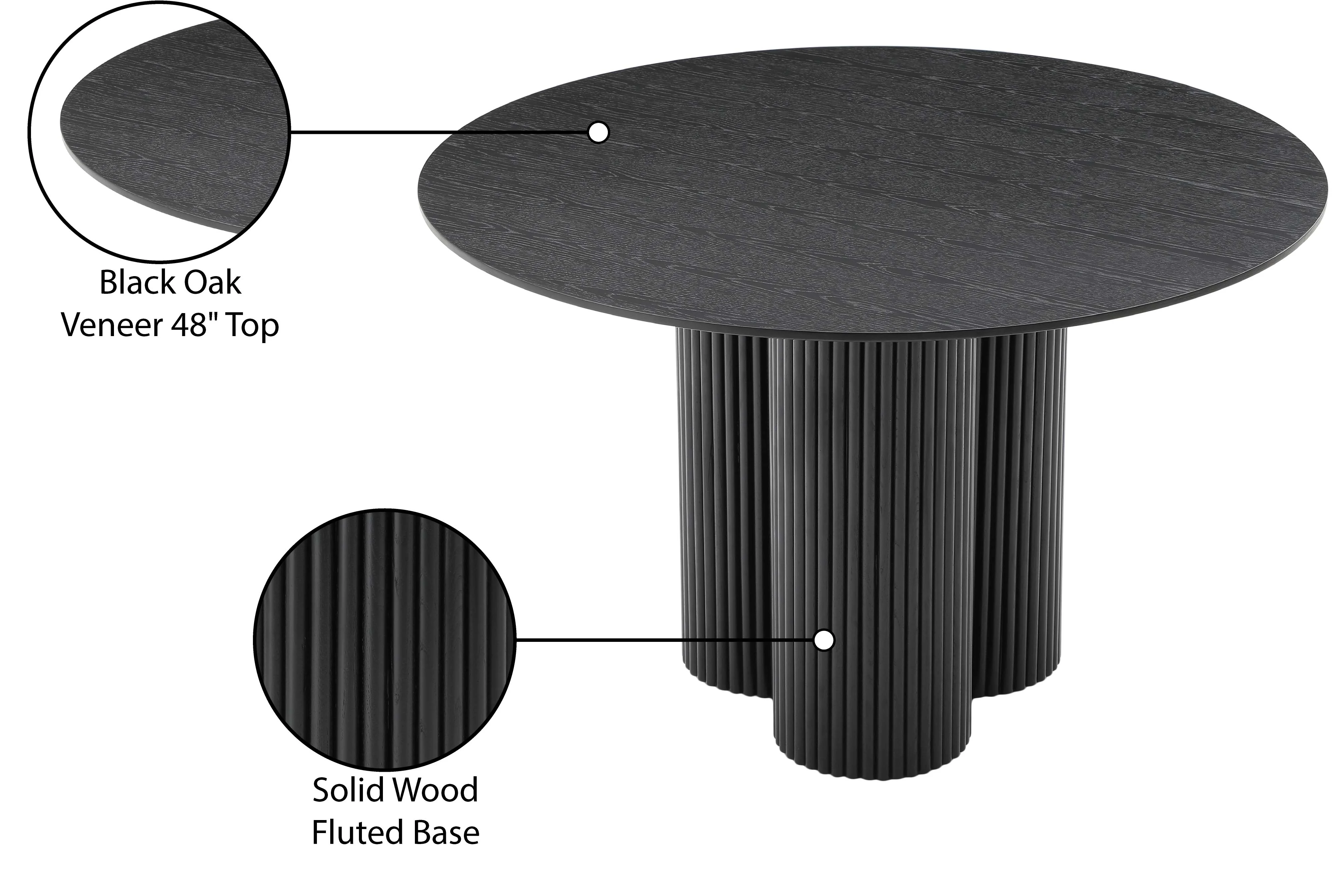 Serpentine Black Dining Table T - Image 6