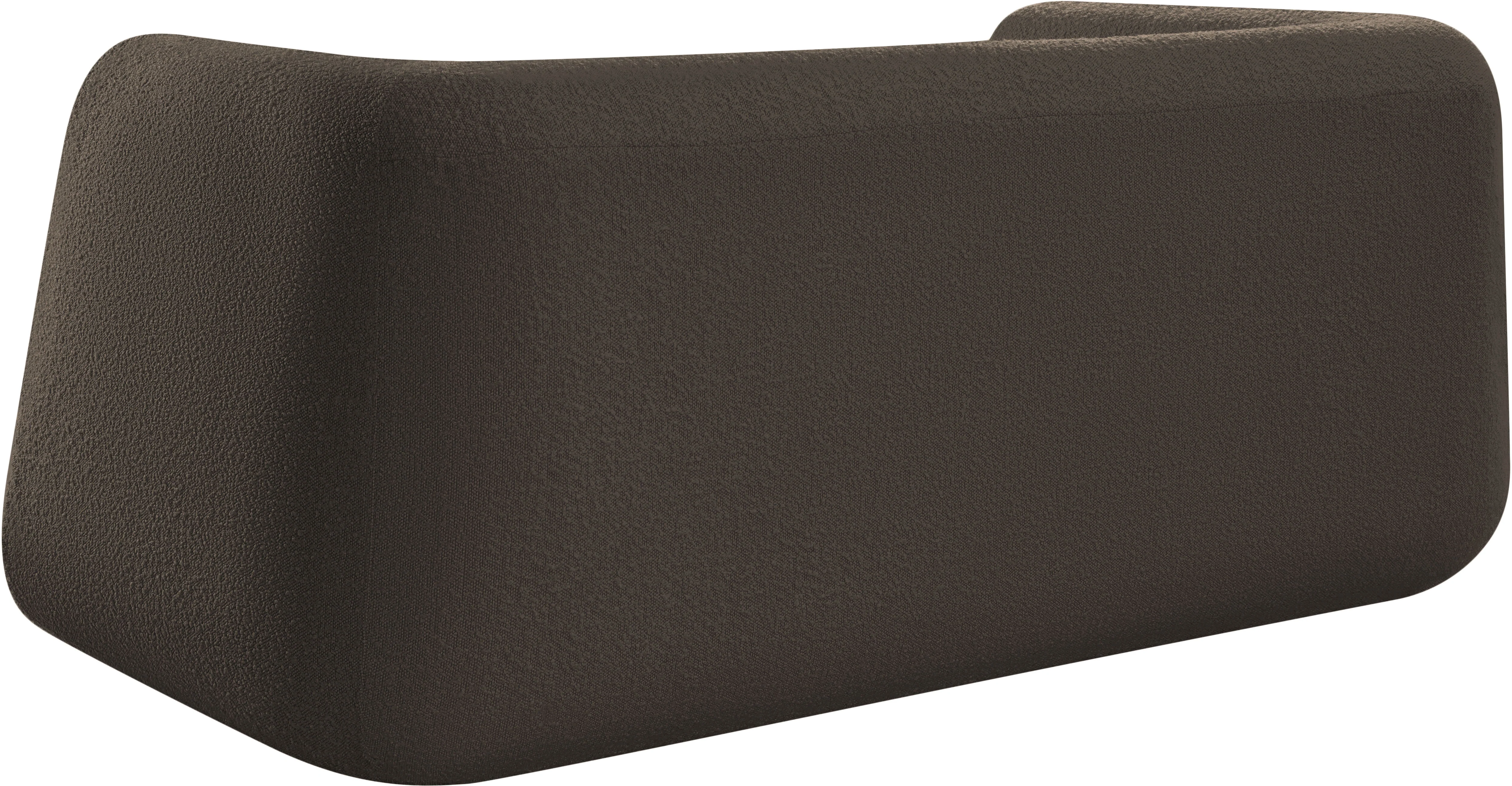 Siena Brown Boucle Fabric Loveseat L - Image 6