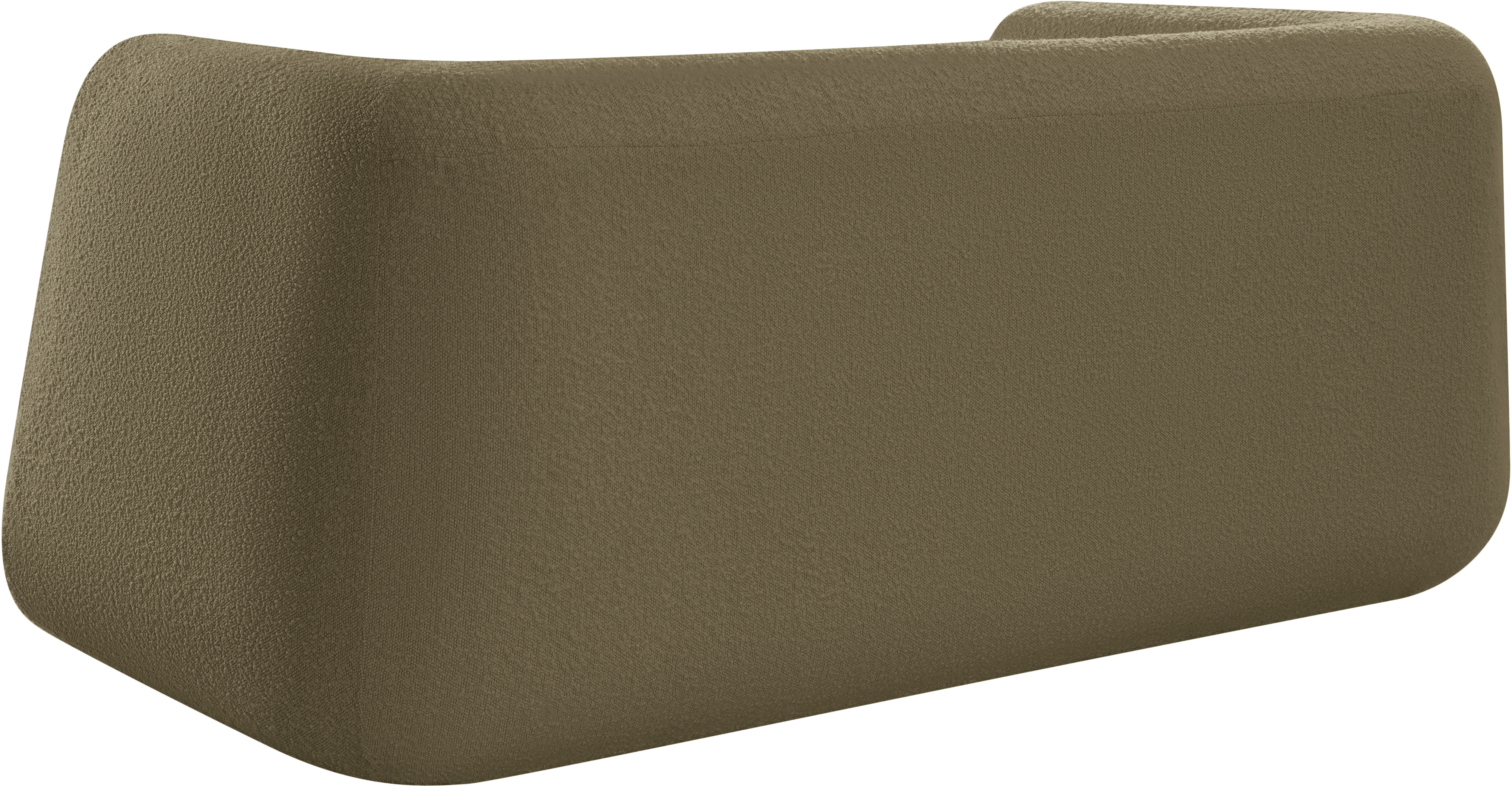 Siena Olive Boucle Fabric Loveseat L - Image 6